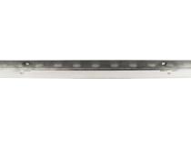 Jeep YJ 54 Inch Front Bumper with holes (No License Plate Holes) 87-95 Wrangler TJ Polished Silver Kentrol