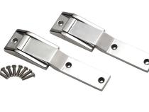 Jeep TJ Tailgate Hinge Pair 97-04 Wrangler TJ Polished Silver Kentrol