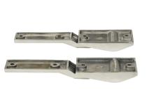 Jeep TJ Tailgate Hinge Pair 97-04 Wrangler TJ Polished Silver Kentrol