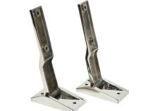 Jeep TJ Tailgate Hinge Pair 97-04 Wrangler TJ Polished Silver Kentrol
