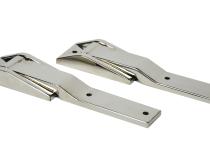 Jeep TJ Tailgate Hinge Pair 97-04 Wrangler TJ Polished Silver Kentrol