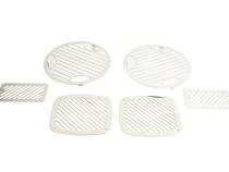 Jeep TJ Billet Style Light Kit 6 Pieces 97-06 Wrangler TJ Polished Silver Kentrol