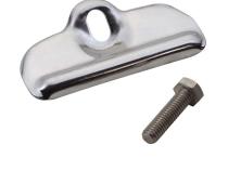 Jeep CJ Battery Tray Clamp 76-86 CJ Polished Silver Kentrol