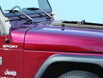 Jeep TJ Hood Kit  98-06 Wrangler TJ Polished Silver Kentrol