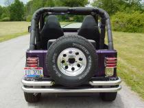 Jeep CJ/YJ Billet Style Gas Hatch 77-95 CJ and Wrangler YJ Polished Silver Kentrol