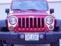 Jeep JK Headlight Guards Pair 07-18 Wrangler JK Polished Silver Kentrol