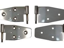 Jeep TJ Door Hinge Set of 4 Pieces Polished For 03-06 Jeep Wrangler TJ Kentrol