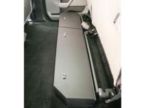 Rear Underseat Lockbox 15-22 F-150 17-22 F-250/350/450 Super Duty w/ Crew Cab w/o Floor Mounted Subwoofer Full Length Black Tuffy Security Products