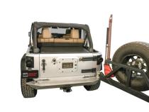 Deluxe Cargo Enclosure - 11-18 Wrangler JK Rear Seats Must Be Removed on 2-Door Models Black Tuffy Security Products