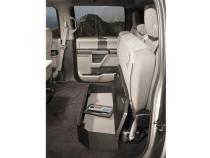Rear Underseat Lockbox 15-22 F-150 17-22 F-250/350/450 Super Duty w/ Crew Cab 60 Percent Length Black Tuffy Security Products