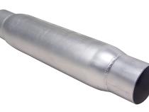 Exhaust Resonator 4 Inch Aluminized Performance Quiet Tone Resonator With Ends Top Diamond Eye