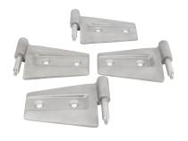 Jeep JK Door Hinge Set 4 Pieces 2 Door 07-18 Wrangler JK Bare Grey Kentrol