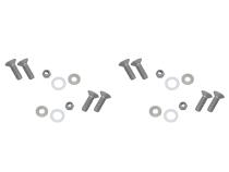 Jeep JK Door Hinge Set 4 Pieces 2 Door 07-18 Wrangler JK Bare Grey Kentrol