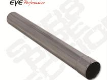Exhaust Pipe 36 Inch Stainless 4 Inch OD Straight Bumped On One End Diamond Eye