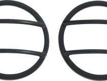 Jeep JK Fog Light Cover Pair 07-18 Wrangler JK Powdercoat Black Kentrol