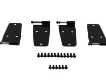 Jeep CJ/YJ Hardtop Door Hinge Set 4 Pieces 76-93 CJ and Wrangler YJ Powdercoat Black Kentrol