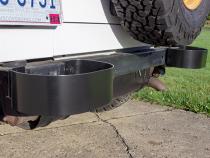 Jeep CJ/YJ Bumperettes Pair 76-95 CJ and Wrangler YJ Powdercoat Black Kentrol