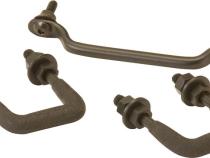 Jeep YJ Windshield Tie Down Kit 87-95 Wrangler TJ Powdercoat Black Kentrol