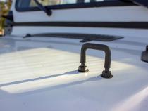 Jeep YJ Windshield Tie Down Kit 87-95 Wrangler TJ Powdercoat Black Kentrol