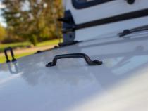 Jeep YJ Windshield Tie Down Kit 87-95 Wrangler TJ Powdercoat Black Kentrol