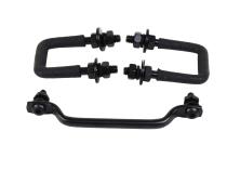 Jeep YJ Windshield Tie Down Kit 87-95 Wrangler TJ Powdercoat Black Kentrol