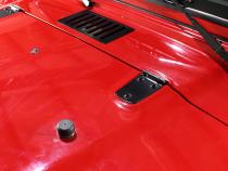 Jeep TJ Hood Hinge Pair 97-06 Wrangler TJ Powdercoat Black Kentrol