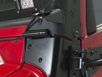 Jeep TJ Windshield Hinge Pair 97-06 Wrangler TJ Powdercoat Black Kentrol
