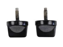 Jeep CJ/YJ Windshield Knobs Pair 76-95 CJ and Wrangler YJ Powdercoat Black Kentrol
