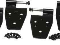 Jeep TJ Door Hinge Set 4 Pieces 97-06 Wrangler TJ Powdercoat Black Kentrol