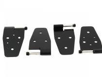 Jeep TJ Door Hinge Set 4 Pieces 97-06 Wrangler TJ Powdercoat Black Kentrol