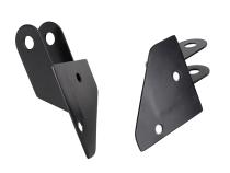 Jeep YJ Mirror Relocation Bracket Pair 87-95 Wrangler TJ Powdercoat Black Kentrol