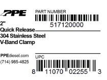 2.0 Inch V Band Clamp Quick Release PPE Diesel