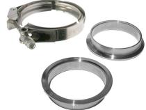 3.0 Inch QR Aluminum V-Band 3 Pc Set 1C 1M 1F PPE Diesel
