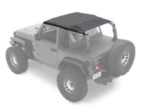 Jeep Bikini Top Header Safari Cable Style Bikini Tops For Jeep 2018-2023 Wrangler JL 2 Door Black Diamond Bestop