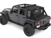 Jeep Wrangler Halftop Soft Tops For Jeep 2007-2018 Wrangler JK 4 Door Black Diamond Bestop