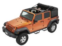 Supertop Ultra Squareback Soft Top For Jeep 2007-2018 Wrangler JK 4 Door Black Bestop