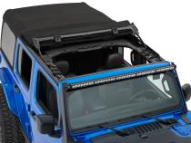 Jeep Soft Top Supertop Squareback Soft Top For Jeep 2018-Current Wrangler JL 4 Door Black Diamond Bestop