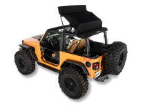 Jeep Wrangler Trektop Glide Slantback Soft Tops For Jeep 2018-Current Wrangler JL 2 Door Black Diamond Bestop