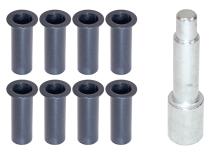 Jeep JL Door Hinge Liners 4 Door JL 2018-Up Textured Black Kentrol