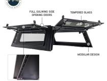 Expedition Truck Cap W/Full Wing Doors, Front and Rear Windows and 3rd Brake Light 14-24 GM Colorado 5 Foot Bed Overland Vehicle Systems