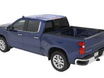 Supertop Truck Bed Cap 2 For Chevy/GMC 2020-2024 Silverado/Sierra 2500/3500 HD 6.8 Foot Black Diamond PVC Coated Sailcloth No Drill Bestop