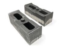 2 Inch Cast Iron Lift Blocks 01-10 Silverado 4WD/GMC Sierra 2500HD/3500HD 4WD Pair Tuff Country