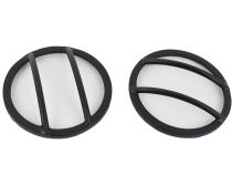 Jeep JK Front Marker Covers Pair 07-18 Wrangler JK Textured Black Kentrol
