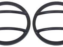 Jeep JK Fog Light Cover Pair 07-18 Wrangler JK Textured Black Kentrol