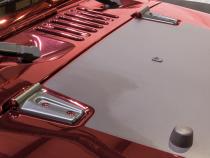 Jeep JK Hood Hinge Overlays Pair 07-18 Wrangler JK Textured Black Kentrol