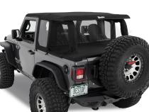 Jeep Wrangler Halftop Soft Tops For Jeep 2018-Current Wrangler JL 2 Door Black Diamond Bestop