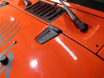 Jeep JK Hood Hinge Pair 07-18 Wrangler JK Textured Black Kentrol