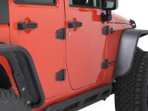 Jeep JK Door Hinge Set 4 Pieces 2 Door 07-18 Wrangler JK Textured Black Kentrol