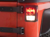 Jeep JK Heritage Taillight Guard 07-18 Wrangler JK Textured Black Kentrol