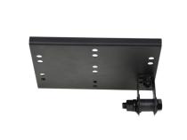 Jeep JK Shackle Mounted License Plate Bracket 07-18 Wrangler JK Textured Black Kentrol